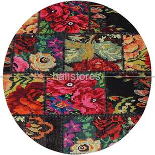 Karabağ Kilim Yuvarlak Halı Zen 1501 (1)