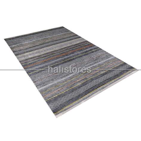 Kilim Desenli Gri Baskılı Halı Zen - 2