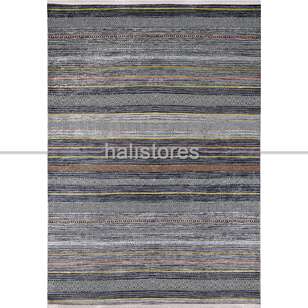 Kilim Desenli Gri Baskılı Halı Zen (1)