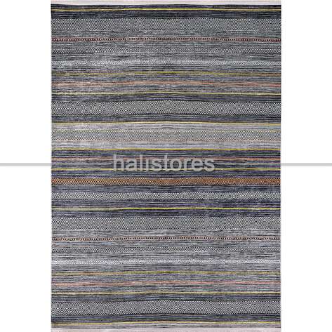 Kilim Desenli Gri Baskılı Halı Zen - 1