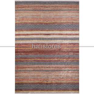 Kilim Desenli Kahve Baskılı Halı Zen (1)