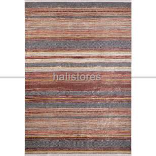 Kilim Desenli Kahve Baskılı Yolluk Halı Zen