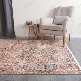 Kilim Desenli Kiremit Renkli Halı Zen 1907 (3)