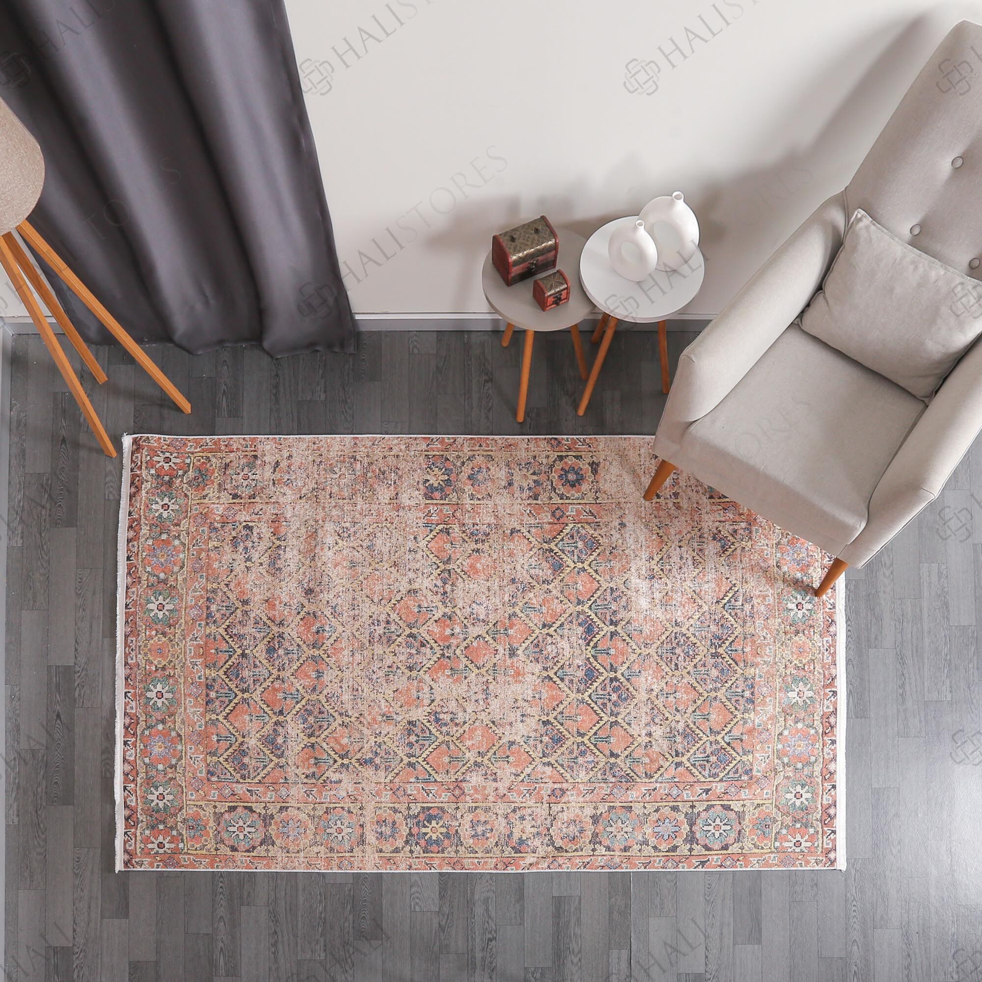 Kilim Desenli Kiremit Yolluk Halı Zen 1907
