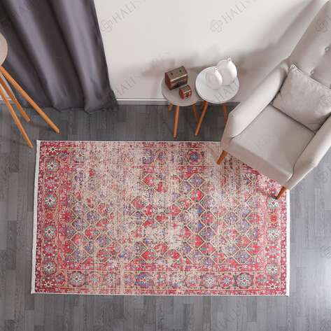 Kilim Desenli Kırmızı Halı Zen 1909 - 2