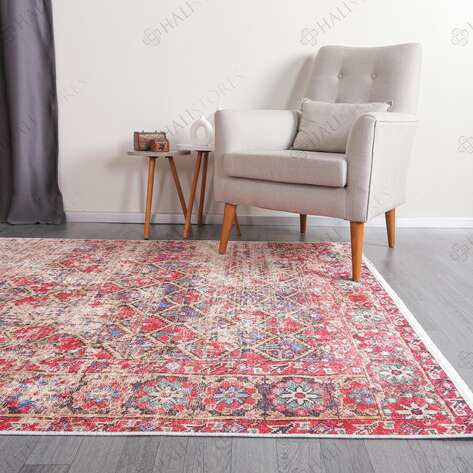 Kilim Desenli Kırmızı Halı Zen 1909 - 3