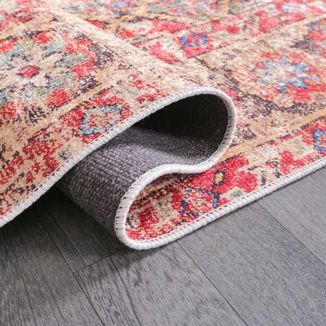 Kilim Desenli Kırmızı Halı Zen 1909 - 4