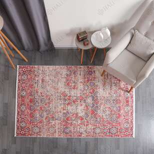 Kilim Desenli Kırmızı Halı Zen 1909 (2)