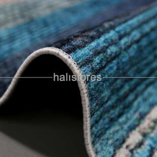 Kilim Desenli Mavi Halı Zen (3)