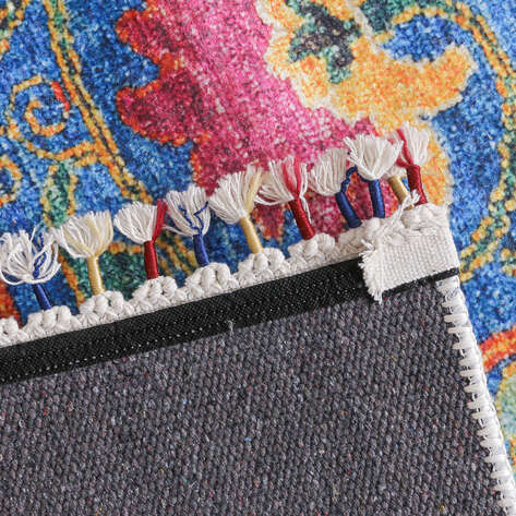 Kilim Desenli Mavi Yolluk Halı Milas 5069 - 6