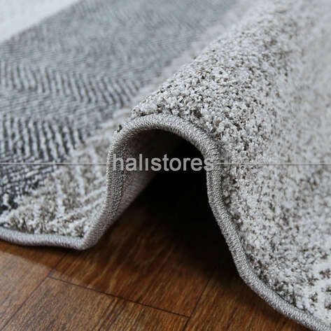 Kilim Desenli Modern Halı Malaga Mlg 02 Gri - 3