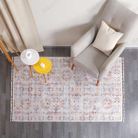 Kilim Desenli Renkli Baskılı Halı Milas 5002 - 2