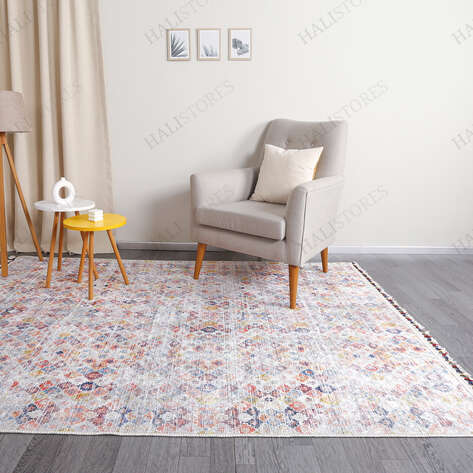 Kilim Desenli Renkli Baskılı Halı Milas 5002 - 3