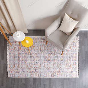 Kilim Desenli Renkli Baskılı Halı Milas 5002 (2)