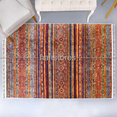Kilim Desenli Renkli Halı Milas 5093 - 1