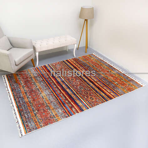 Kilim Desenli Renkli Halı Milas 5093 - 2
