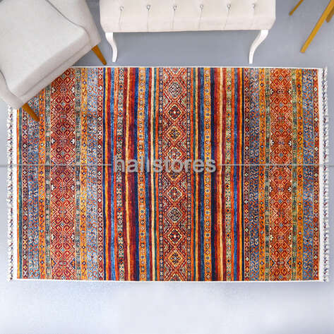 Kilim Desenli Renkli Yolluk Halı Milas 5093 - 2