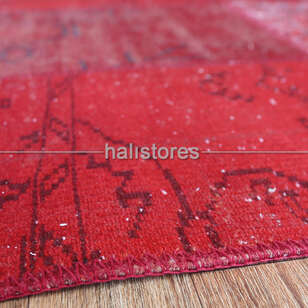 Kırmızı Patchwork El Halısı (5)