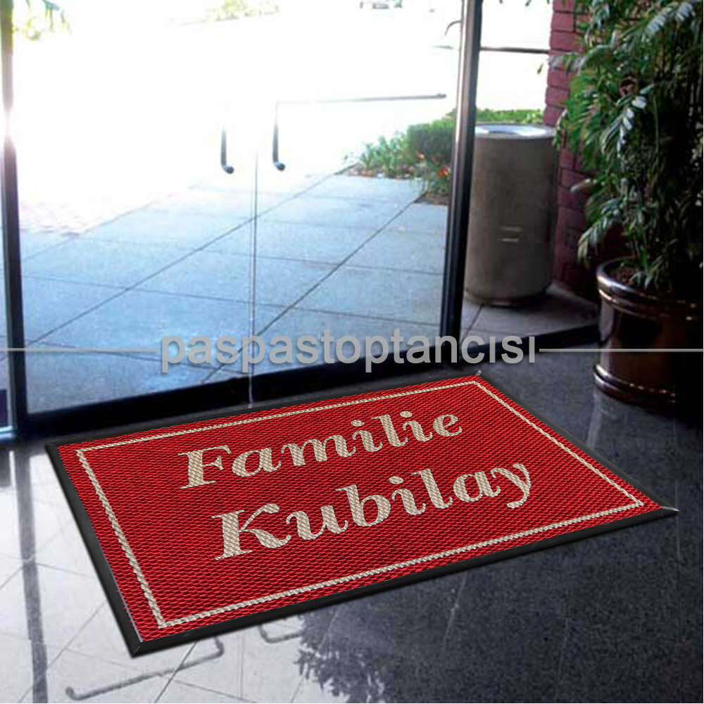 Kişiye Özel Kırmızı Paspas