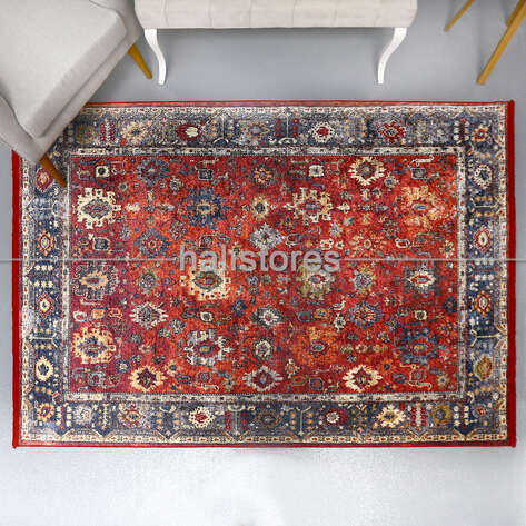 Klasik Desenli Bordo Halı Zen 898 - 2