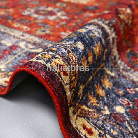 Klasik Desenli Bordo Halı Zen 898 - 3