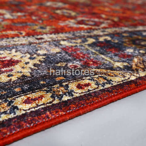 Klasik Desenli Bordo Halı Zen 898 - 4