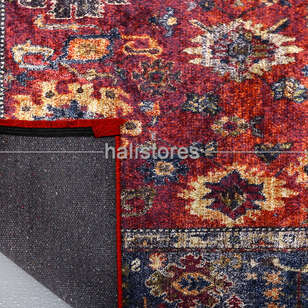 Klasik Desenli Bordo Halı Zen 898 (5)