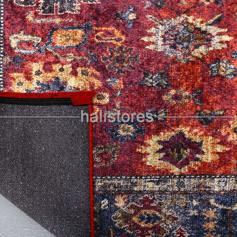 Klasik Desenli Bordo Halı Zen 898 - 5