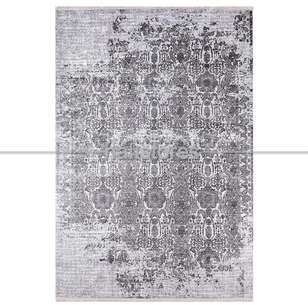 Klasik Desenli Gri Halı Zen (1)