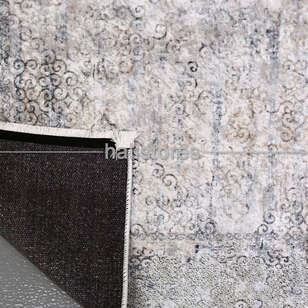Klasik Desenli Gri Yolluk Halı Zen 1782 (5)