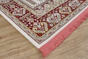 Klasik Desenli Halı Seccade Nakkaş 16844 Bordo Krem (1)