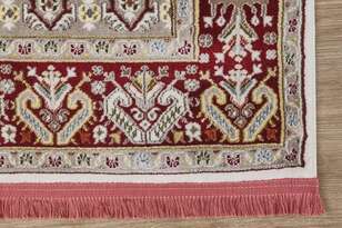 Klasik Desenli Halı Seccade Nakkaş 16844 Bordo Krem (4)