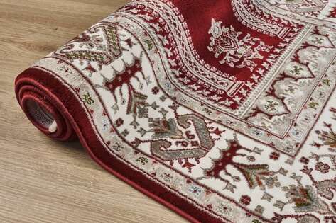 Klasik Desenli Halı Seccade Nakkaş 16844 Bordo Marsala - 3