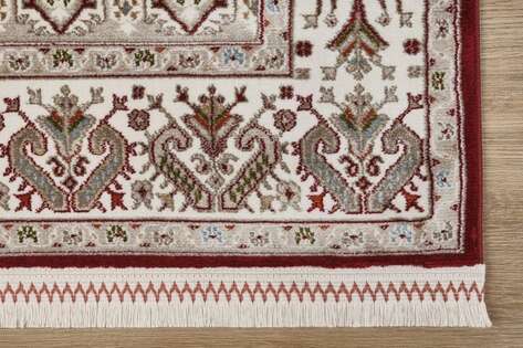 Klasik Desenli Halı Seccade Nakkaş 16844 Bordo Marsala - 4