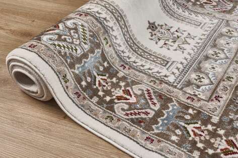 Klasik Desenli Halı Seccade Nakkaş 16844 Krem - 3