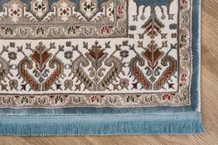 Klasik Desenli Halı Seccade Nakkaş 16844 Mavi (4)