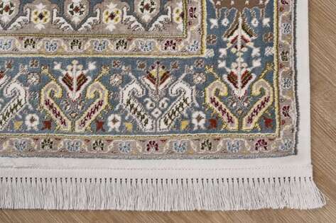 Klasik Desenli Halı Seccade Nakkaş 16844 Turkuaz - 4