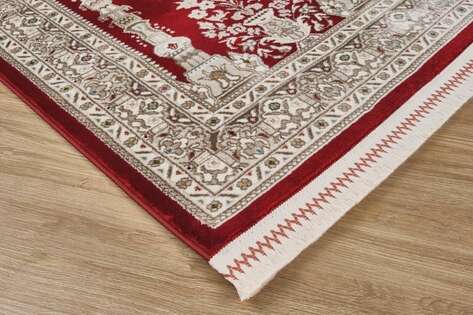 Klasik Desenli Halı Seccade Nakkaş 16845 Bordo - 3