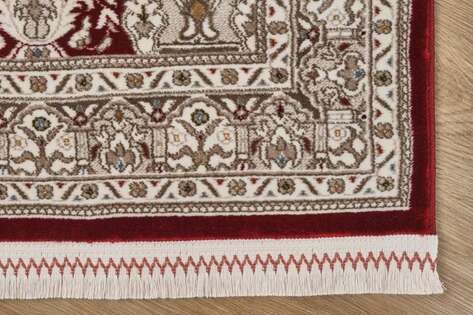 Klasik Desenli Halı Seccade Nakkaş 16845 Bordo - 4