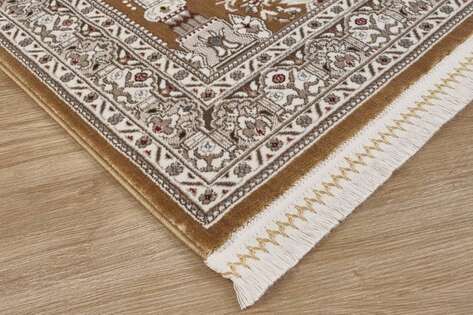 Klasik Desenli Halı Seccade Nakkaş 16845 Sarı - 3
