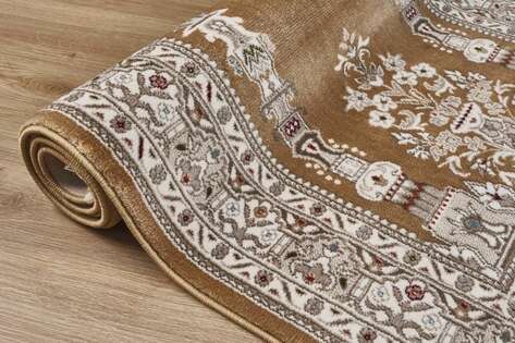 Klasik Desenli Halı Seccade Nakkaş 16845 Sarı - 2