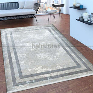Krem-Gri Çerçeveli Halı Pierre Cardin Monet MT22B (1)