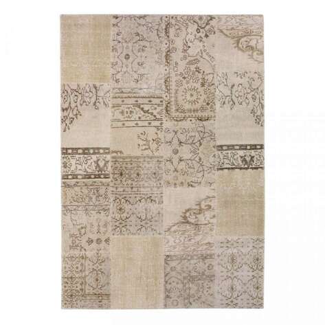 Krem Patchwork El Halısı - 1