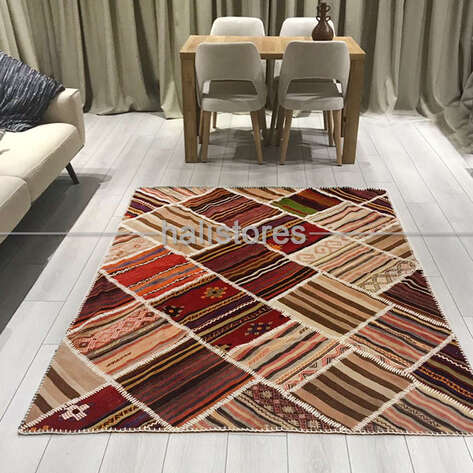 Liviadora Anadolu Kilim Patchwork Halı - 4