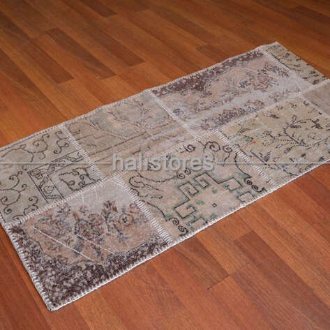 Liviadora Antik Patchwork Halı Bej - 2