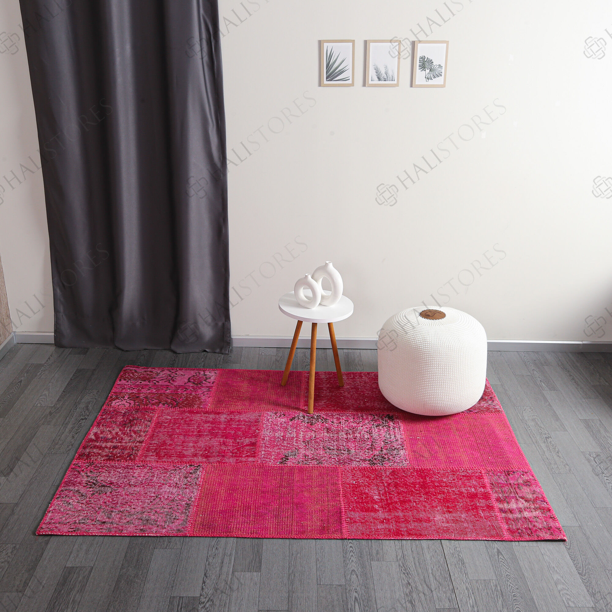 Halıstores Fuşya Patchwork Halı 120x180cm