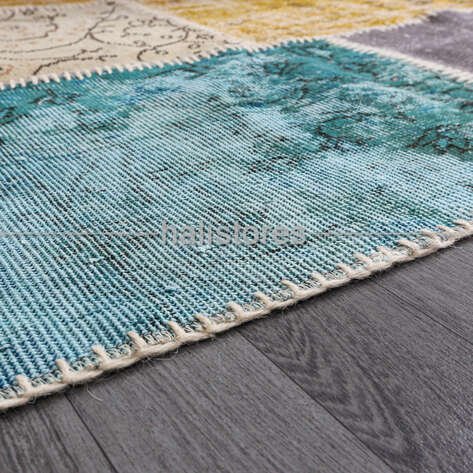 Liviadora Antik Patchwork Halı Minty - 5