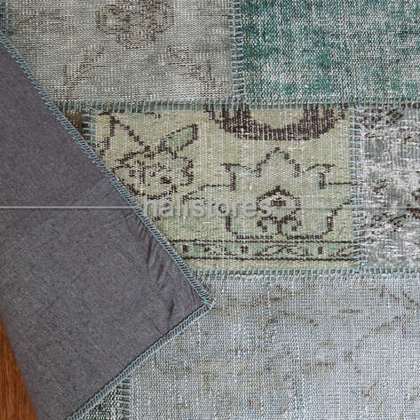 Liviadora Antik Patchwork Halı Okyanus Mavi - 7