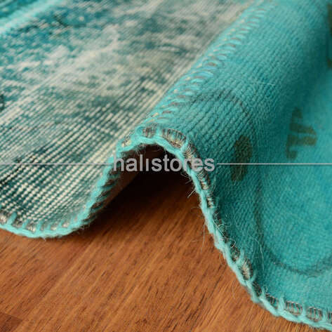 Liviadora Antik Patchwork Halı Turkuaz - 3