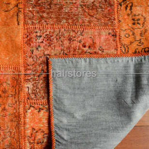 Liviadora Antik Patchwork Halı Turuncu (5)